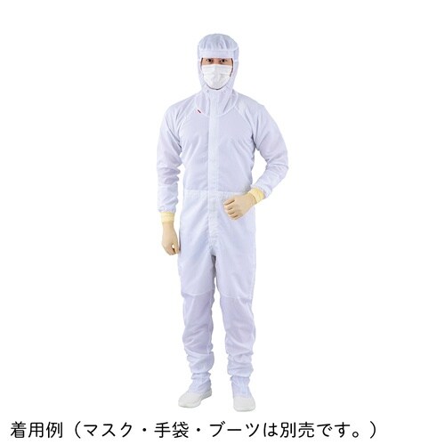 オートクレーブ滅菌対応フード一体型無塵衣