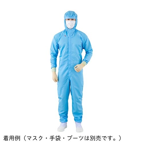 オートクレーブ滅菌対応フード一体型無塵衣