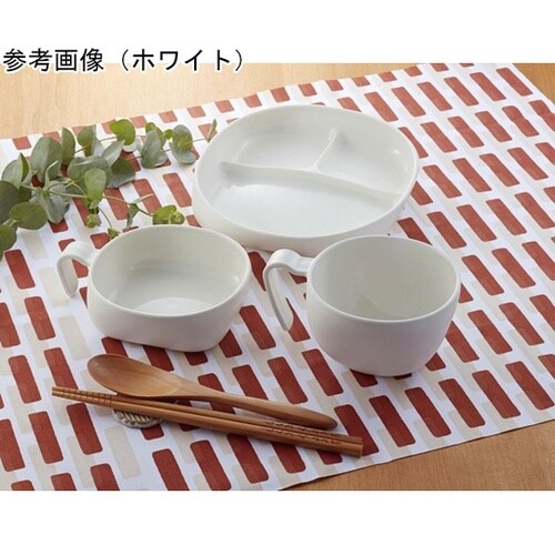 こぼしにくいお皿3点セット ホワイト a