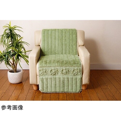 トーション付きふわふわローズソファカバー