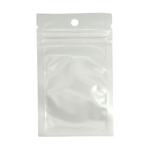 チャック付き包装袋 ヘッダー穴 背面白色
