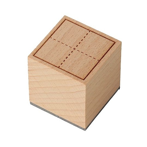 木製マス目スタンプ30ミリ角 74878