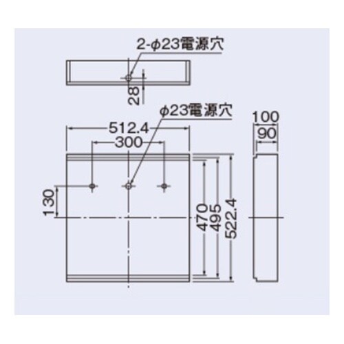 誘導灯用取付ボックス BOX−44370
