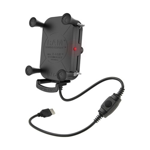 防水ワイヤレス充電Xグリップ テザー付(