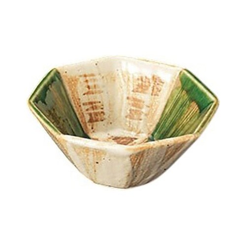 用美 業務用 織部志野 八角小付 1箱(