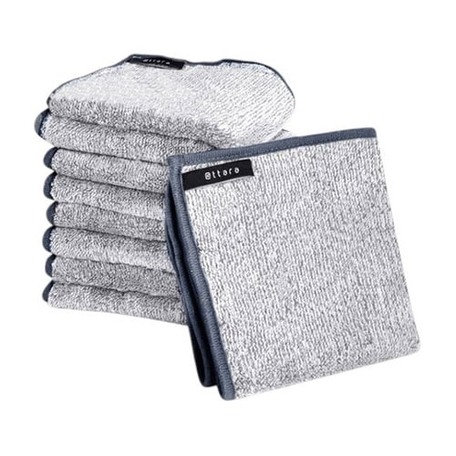 油汚れクロス Mサイズ グレー 1箱(5