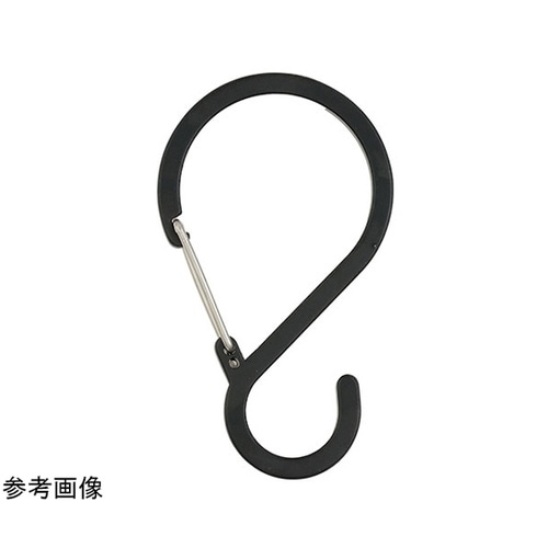 Sフックカラビナ 中 ブラック 1箱(