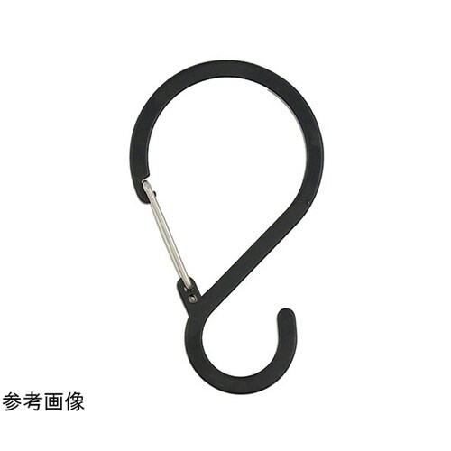 Sフックカラビナ 大 ブラック 1箱(1