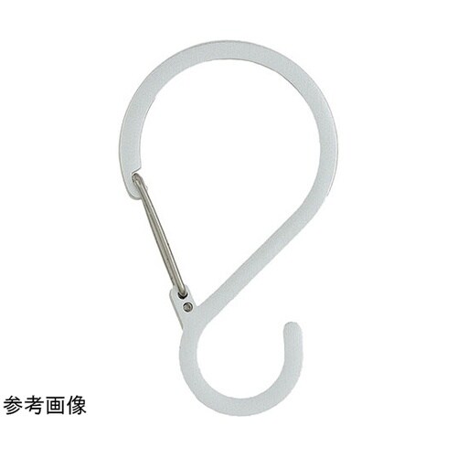 Sフックカラビナ 中 シルバー 1箱(1
