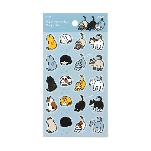 シートシール ゆるいどうぶつ ねこ 1箱