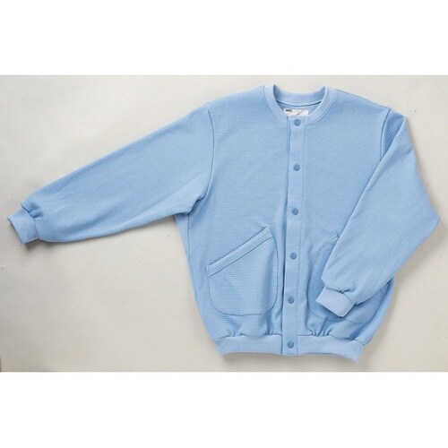 スクエアニット室内着(えりなし前開きタイ