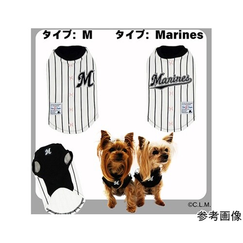 犬用ロッテ野球Tシャツ マリーンズ S