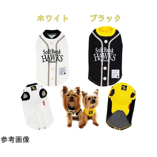 犬用ホークス承認野球Tシャツ ホワイト