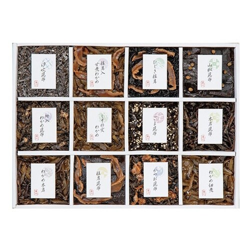 御昆布 佃煮12品詰合せごま昆布・椎茸昆