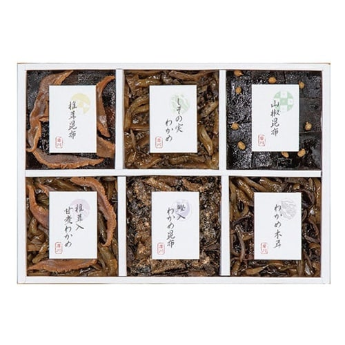 御昆布 佃煮6品詰合せ椎茸昆布・しその実