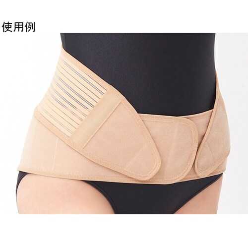 お腹を締め付けない腰のサポーター ベージ