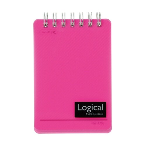 ロジカルWリングノートPP表紙A7 ピン