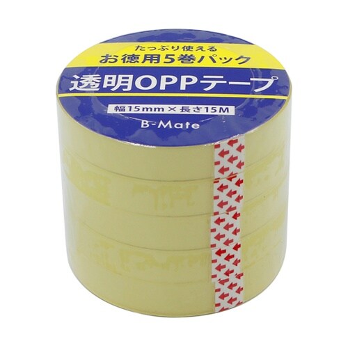 透明OPPテープ 1セット(5巻入) W