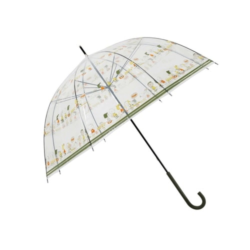 長傘 雨傘 ピーナッツ クリアアンブレラ