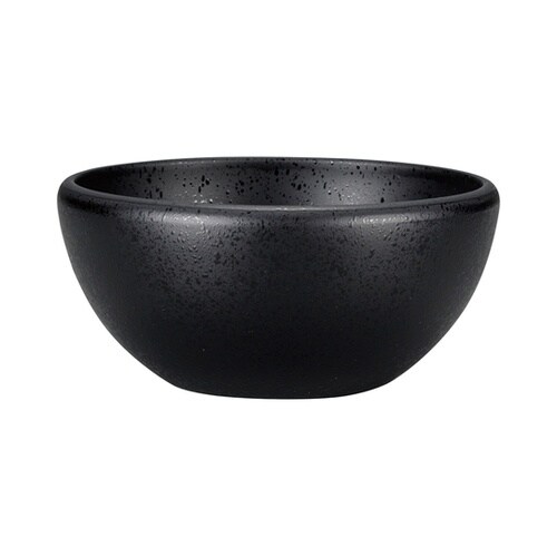 ボウル すくいやすい 石目塗 黒 M18