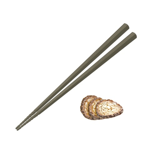 箸 すべらせん箸 上 箸置きセット チャ