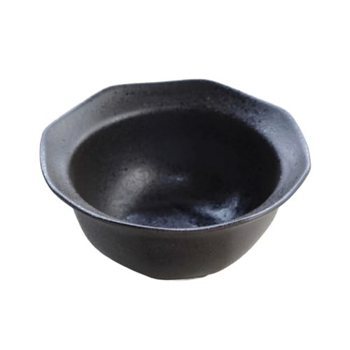 鉢 美濃焼 八角 小鉢 12cm 黒茶