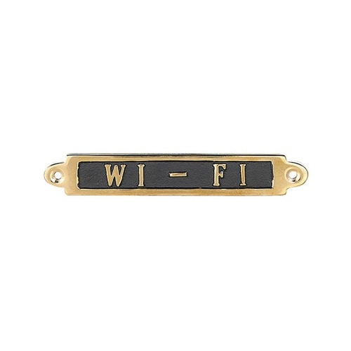 サインプレート Wi−Fi サイン 真鍮