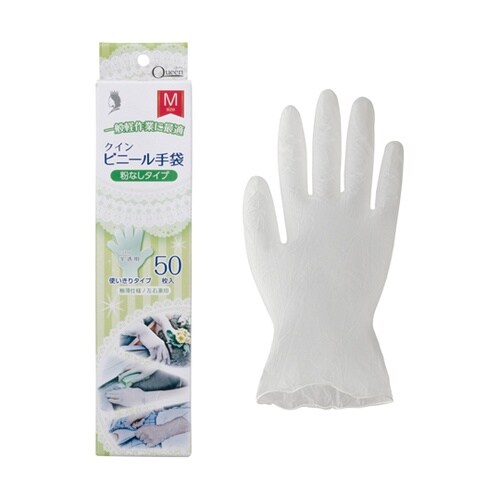 クインビニール手袋 50枚×40箱 M