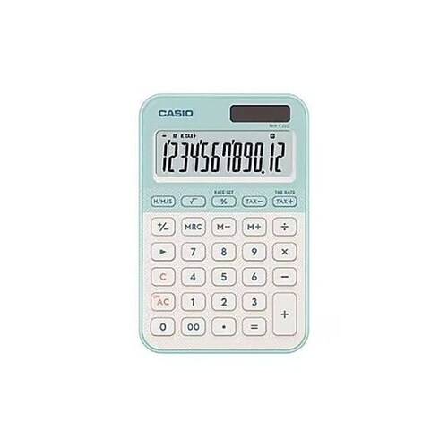 12桁 パーソナル計算機 (ライトグリー