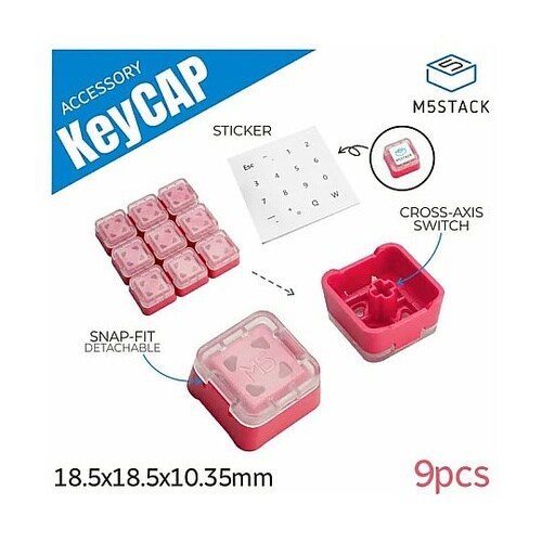 M5Stack キーキャップ(9個組)