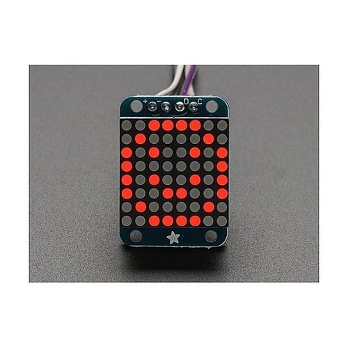 Adafruit I2C通信の8x8ミニ