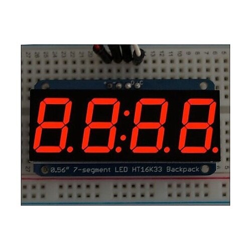 Adafruit I2C通信の7セグメン
