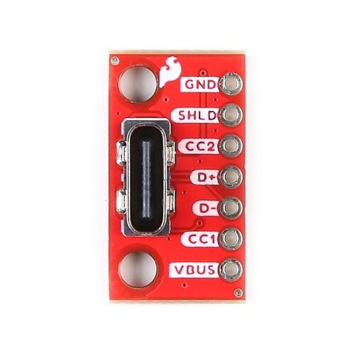 USB Type−C ピッチ変換基板(垂