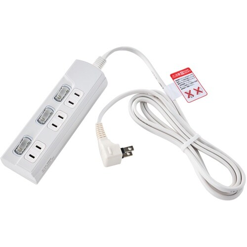 LEDSW付タップ 3P 2M WLK−