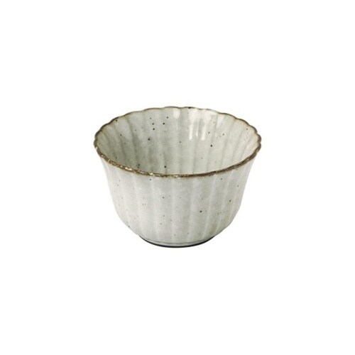 菊型黒土華小付 新粉引 29180