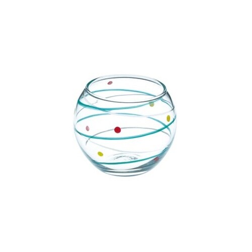 水風船硝子珍味入 青 27974