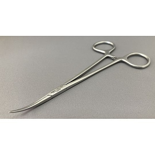 極細剥離鉗子 15cm 弱弯 セレーショ