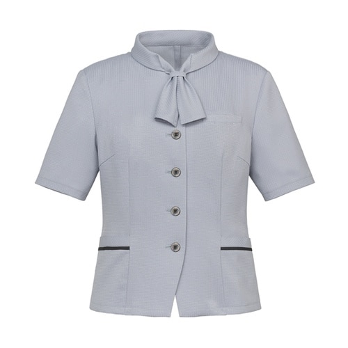 オーバーブラウス 半袖 レディース 制服