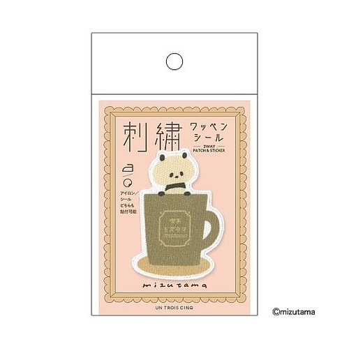 ワッペンコーヒーパンダ UTN345