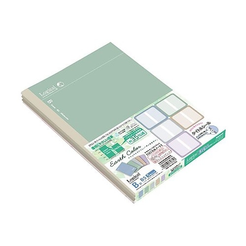 ロジカルノートB5アースカラーB罫5P