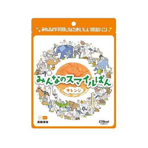 みんなのスマイルぱん オレンジ 1箱(3