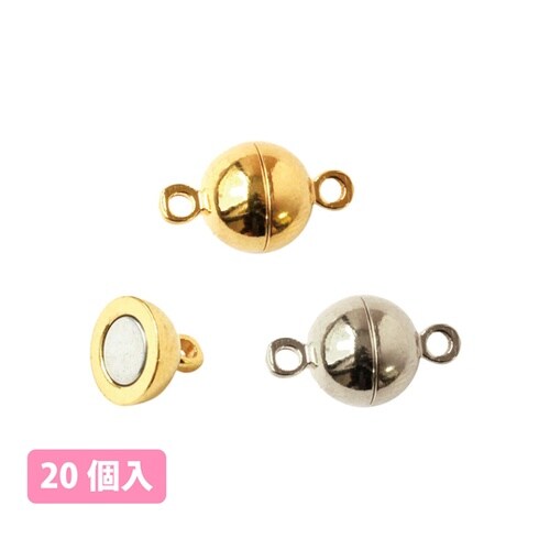 マグネットクラスプ ボール 大 ゴールド