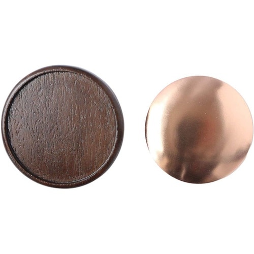 木製ブローチ 丸型 φ40mm 小 こげ