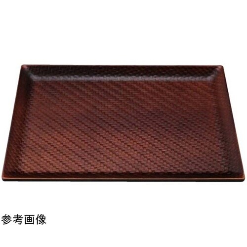 A)尺5利休アジロ盆 ブラウン弱SL 8