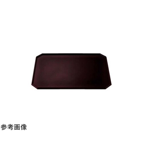 A)尺2隅切長手盆 溜SH塗 8−003