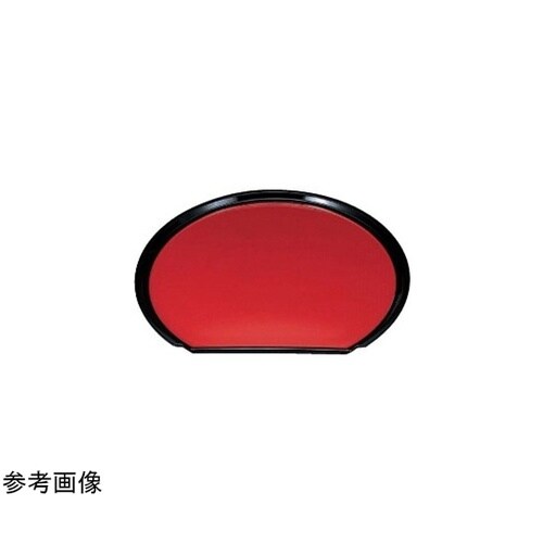 A)尺5半月フライト盆 朱渕黒SL 8−