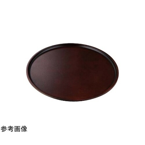 A)尺4布目丸盆 ブラウン弱SL 8−0