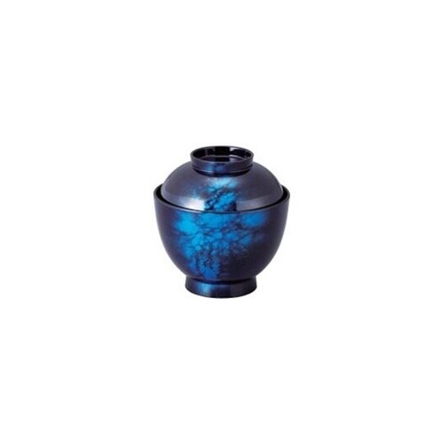 TA)3.5寸玉子椀 藍八雲内黒 8−0