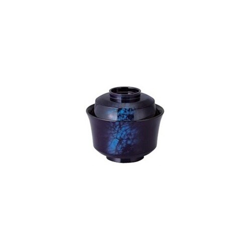 TA)3.6寸天竜寺椀 藍八雲内黒 8−