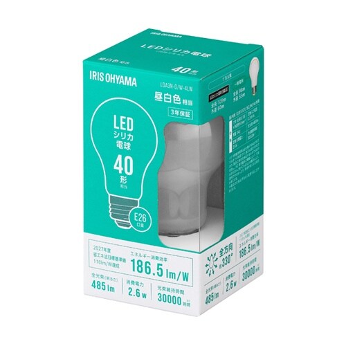 LEDシリカ電球 E26 全方向 40形